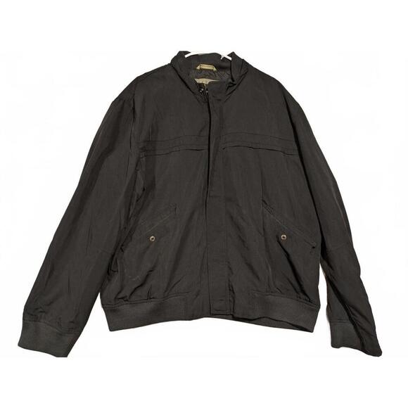 Kenneth Cole Reaction Men's Black Windbreaker Jacket Vented - Size XXL - Picture 1 of 7